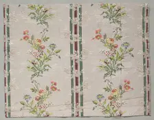 Taffeta, Brocaded, c. 1790. Creator: Unknown