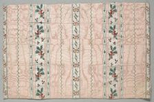 Taffeta, Brocaded, late 1700s. Creator: Unknown