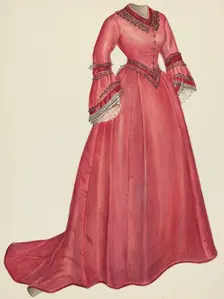 Taffeta Dress, 1935/1942. Creator: Unknown
