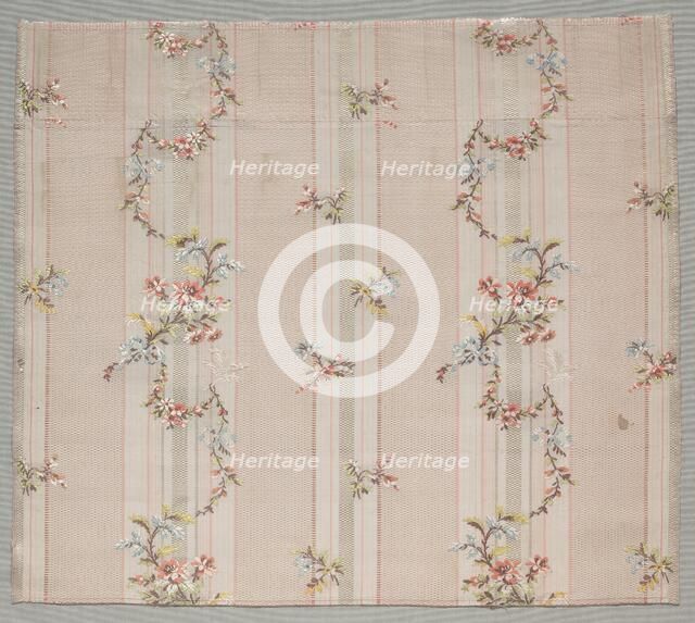 Taffeta Fragment, 1774-1793. Creator: Unknown.