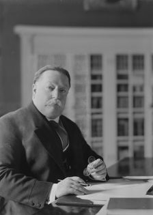 Taft, William H., President, portrait photograph, 1912 Apr. 1. Creator: Arnold Genthe