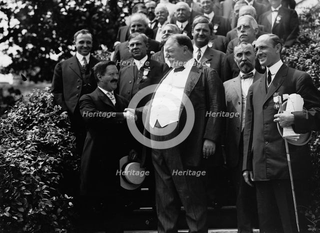Taft and Notification Comm. at Wh. House, 1912. Creator: Bain News Service.