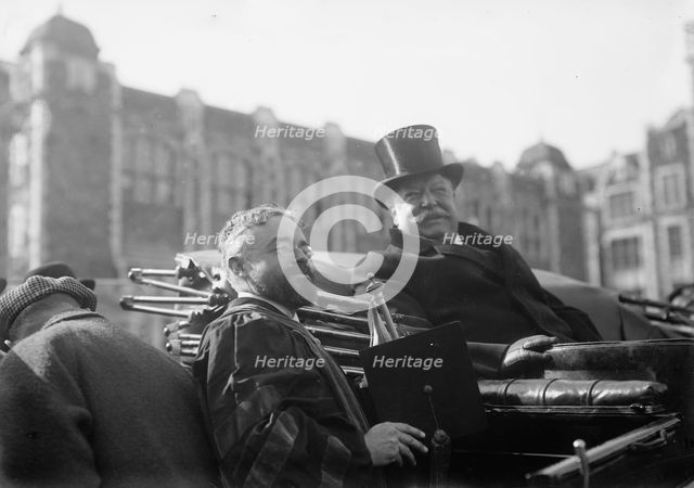 Taft at City College - Prof. Schuyler, 1912. Creator: Bain News Service.