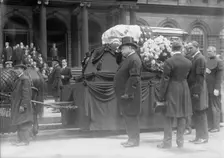 Taft at Gaynor funeral, 1913. Creator: Bain News Service