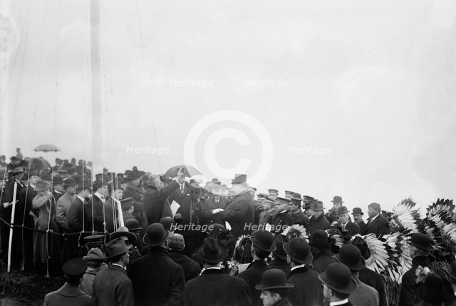Taft at Indian Monument Dedication, 1913. Creator: Bain News Service.