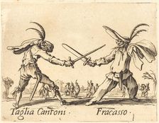 Taglia Cantoni and Fracasso, c. 1622. Creator: Jacques Callot