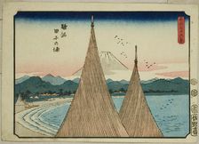 Tago Bay in Suruga Province (Suruga Tago-no-ura), from the series "Thirty-six Views of..., ", 1852. Creator: Ando Hiroshige