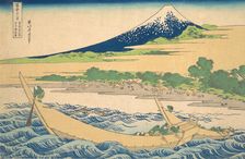 Tago Bay near Ejiri on the Tokaido (Tokaido Ejiri Tago no ura ryaku zu), from the s..., ca. 1830-32. Creator: Hokusai