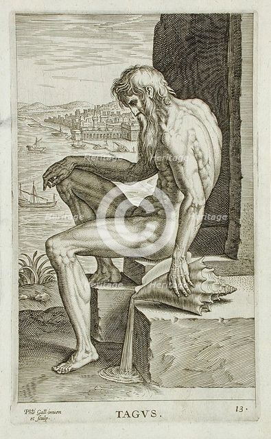 Tagus, 1586. Creator: Philip Galle.