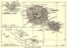 'Tahiti et les iles de la Societe; Les Terres Du Pacifique 1914. Creator: Unknown