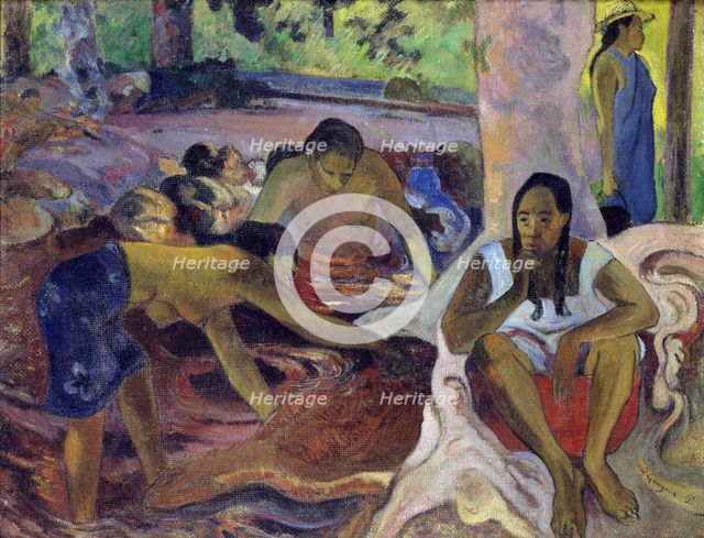 Tahitian fisherwomen, 1891. Creator: Gauguin, Paul Eugéne Henri (1848-1903).