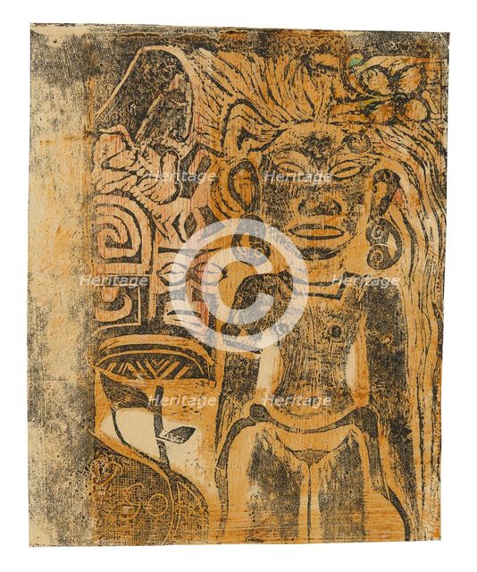 Tahitian Idol—the Goddess Hina, 1894/95. Creator: Paul Gauguin.