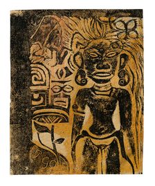 Tahitian Idol—the Goddess Hina, 1894/95. Creator: Paul Gauguin
