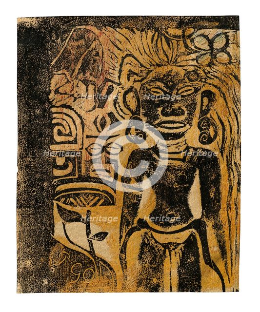 Tahitian Idol—the Goddess Hina, 1894/95. Creator: Paul Gauguin.