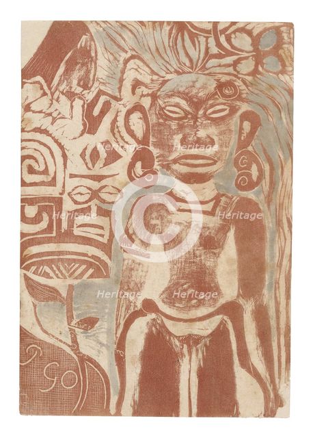 Tahitian Idol—the Goddess Hina, 1894/95. Creator: Paul Gauguin.