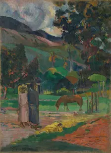 Tahitian Landscape, 1892. Creator: Paul Gauguin