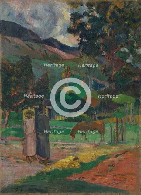 Tahitian Landscape, 1892. Creator: Paul Gauguin.