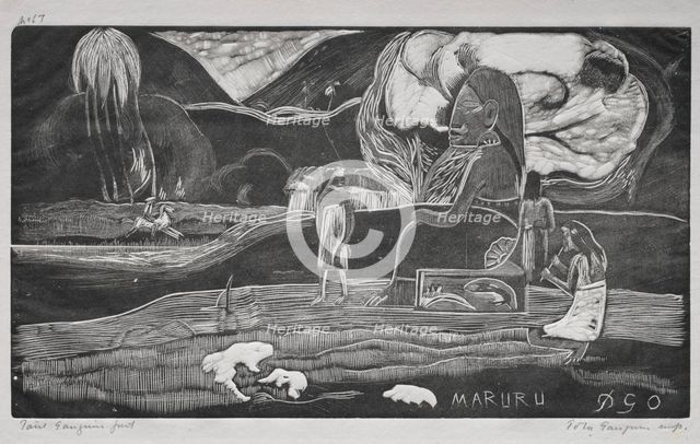 Tahitian Series: Worship. Creator: Paul Gauguin (French, 1848-1903).