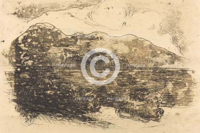 Tahitian Shore [recto], c. 1900. Creator: Paul Gauguin.