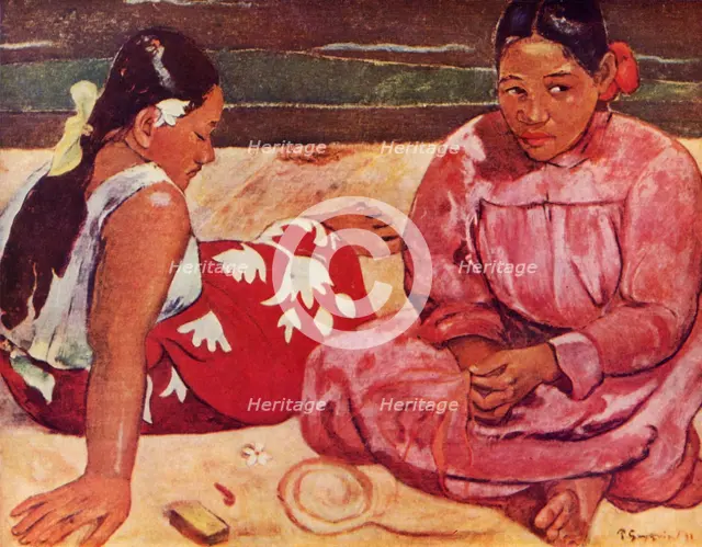 'Tahitian Women', 1936. Artist: Paul Gauguin.