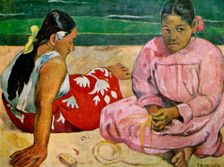 Tahitian Women on the Beach 1891 (1939).Artist: Paul Gauguin