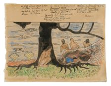 Tahitians Fishing, 1891/93. Creator: Paul Gauguin