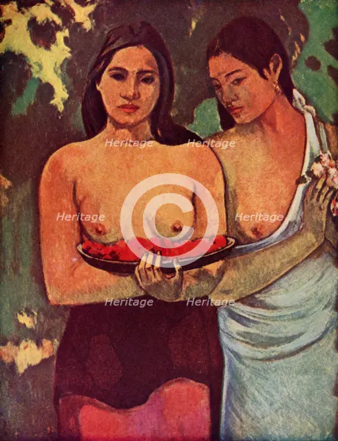 'Tahitiennes Au Mango', 1936. Artist: Paul Gauguin.