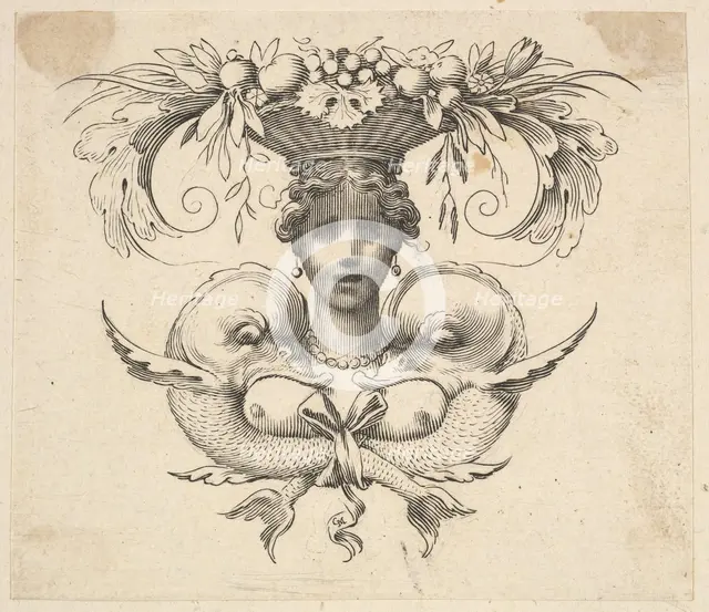 Tail-piece: Woman's Head (Cul-de-lampe: Buste de femme). Creator: Claude Mellan.