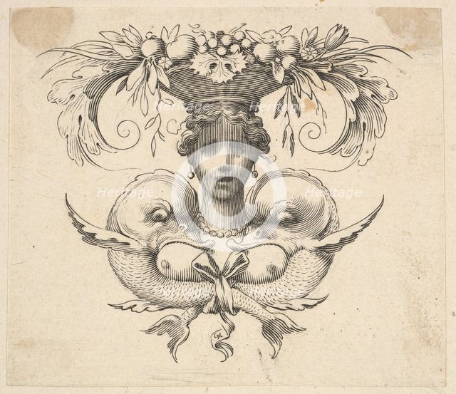 Tail-piece: Woman's Head (Cul-de-lampe: Buste de femme). Creator: Claude Mellan.