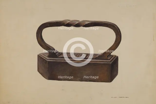 Tailor's Goose Iron, c. 1939. Creator: Henrietta S. Hukill.