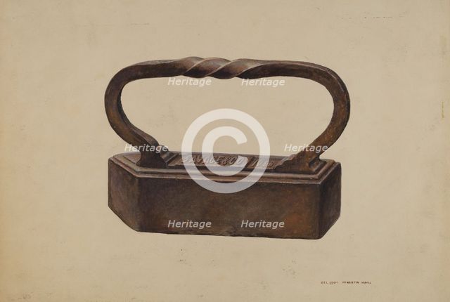 Tailor's Goose Iron, c. 1939. Creator: Henrietta S. Hukill.