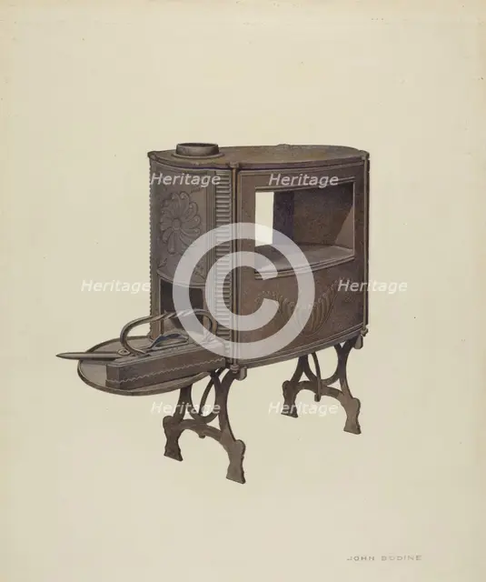 Tailor's Stove, c. 1939. Creator: John Bodine.