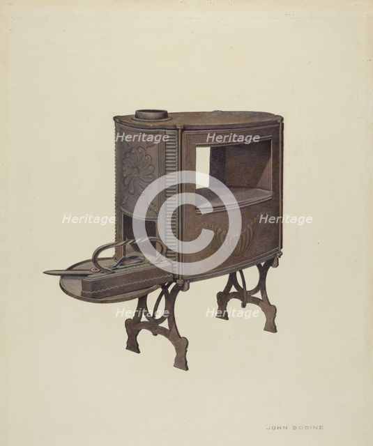 Tailor's Stove, c. 1939. Creator: John Bodine.