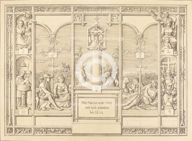 Tailpiece: Selig sind die nicht sehen und doch glauben (Blessed are those who do not, 1823. Creator: Ferdinand Olivier.