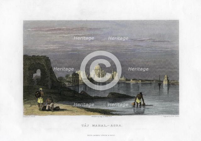 Taj Mahal, Agra, India, 19th century. Artist: Robert Wallis