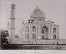 Taj Mahal-from the River, Late 1860s. Creator: Samuel Bourne