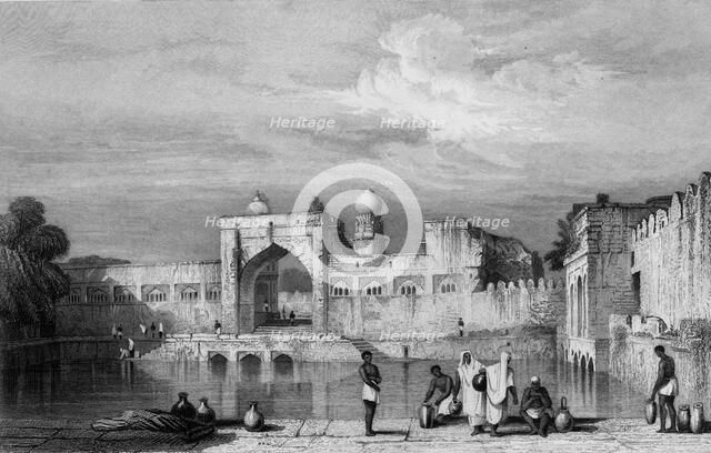 'Taj Bowlee, Bejapore', 1834. Creator: Samuel Prout.