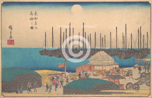 Takanawa no Zu, ca. 1841., ca. 1841. Creator: Ando Hiroshige.