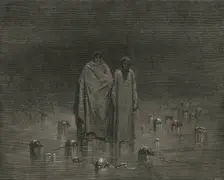 "Take good heed, thy soles do tread not on the heads of thy poor brethren" c1890. Creator: Gustave Doré