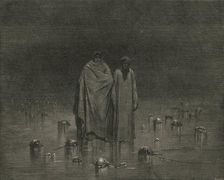 "Take good heed, thy soles do tread not on the heads of thy poor brethren" c1890. Creator: Gustave Doré