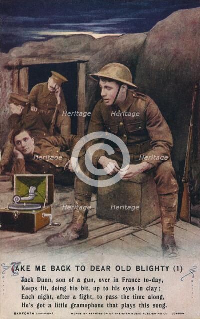 'Take Me Back To Dear Old Blighty (1)', c1916 .  Artist: Unknown.