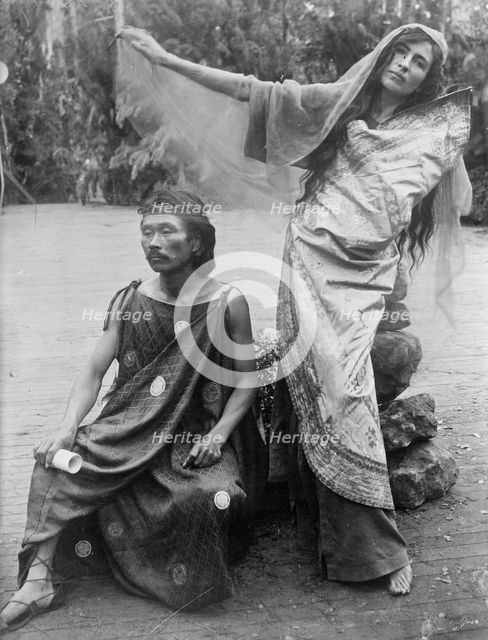 Takeshi Kanno & wife, 1914. Creator: Bain News Service.
