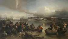Taking of Narva, 1880. Creator: Alexander von Kotzebue
