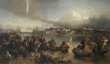 Taking of Narva, 1880. Creator: Alexander von Kotzebue