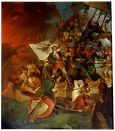 Taking of Azov on 18 May 1696 late 18th or 19th century. Artist: Robert Ker Porter