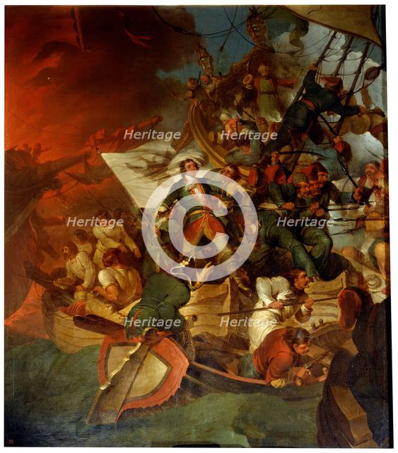 'Taking of Azov on 18 May 1696', late 18th or 19th century. Artist: Robert Ker Porter