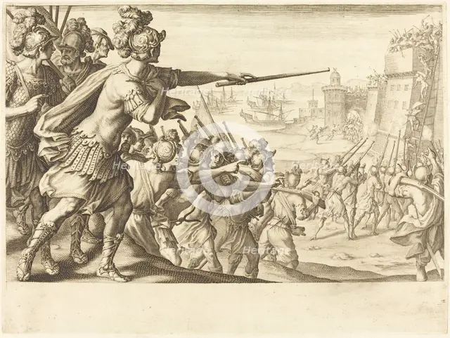 Taking of Bone, c. 1614. Creator: Jacques Callot.