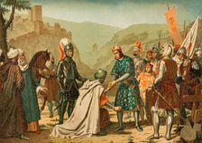 Taking of Loja by King Ferdinand the Catholic, (1452-1516), in 1486, Granada War, (1482-1492), 1890. Creator: Unknown