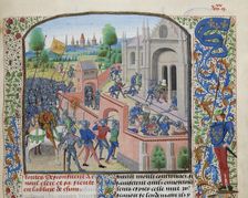 Taking of the Ename Abbey, 1381, ca 1470-1475. Creator: Liédet, Loyset (1420-1479)