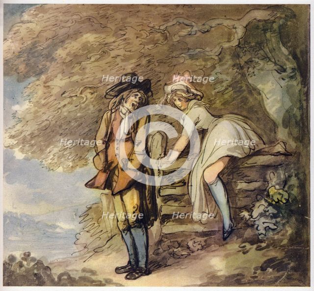 Taking a Mean Advantage, c1780-1825. Creator: Thomas Rowlandson.